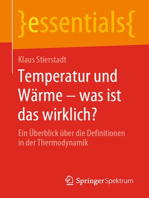cover image of Temperatur und Wärme – was ist das wirklich?